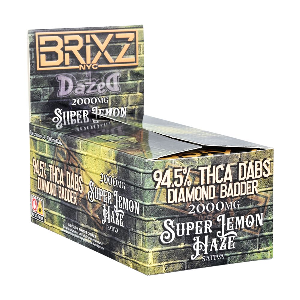 Elevate Your High with Dazed Brixz NYC THCA Diamond Badder 2000mg - Super Lemon Haze | Sativa