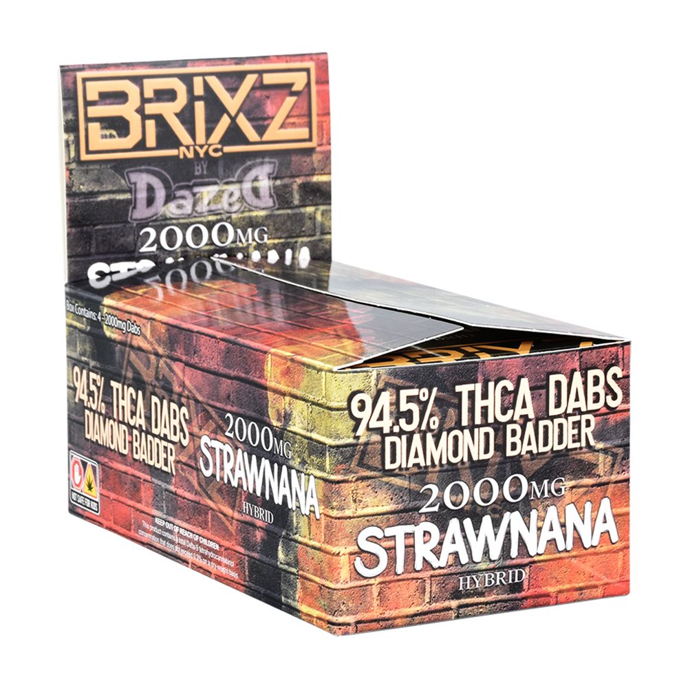 Elevate Your High with Dazed Brixz NYC THCA Diamond Badder 2000mg - Strawnana | Hybrid