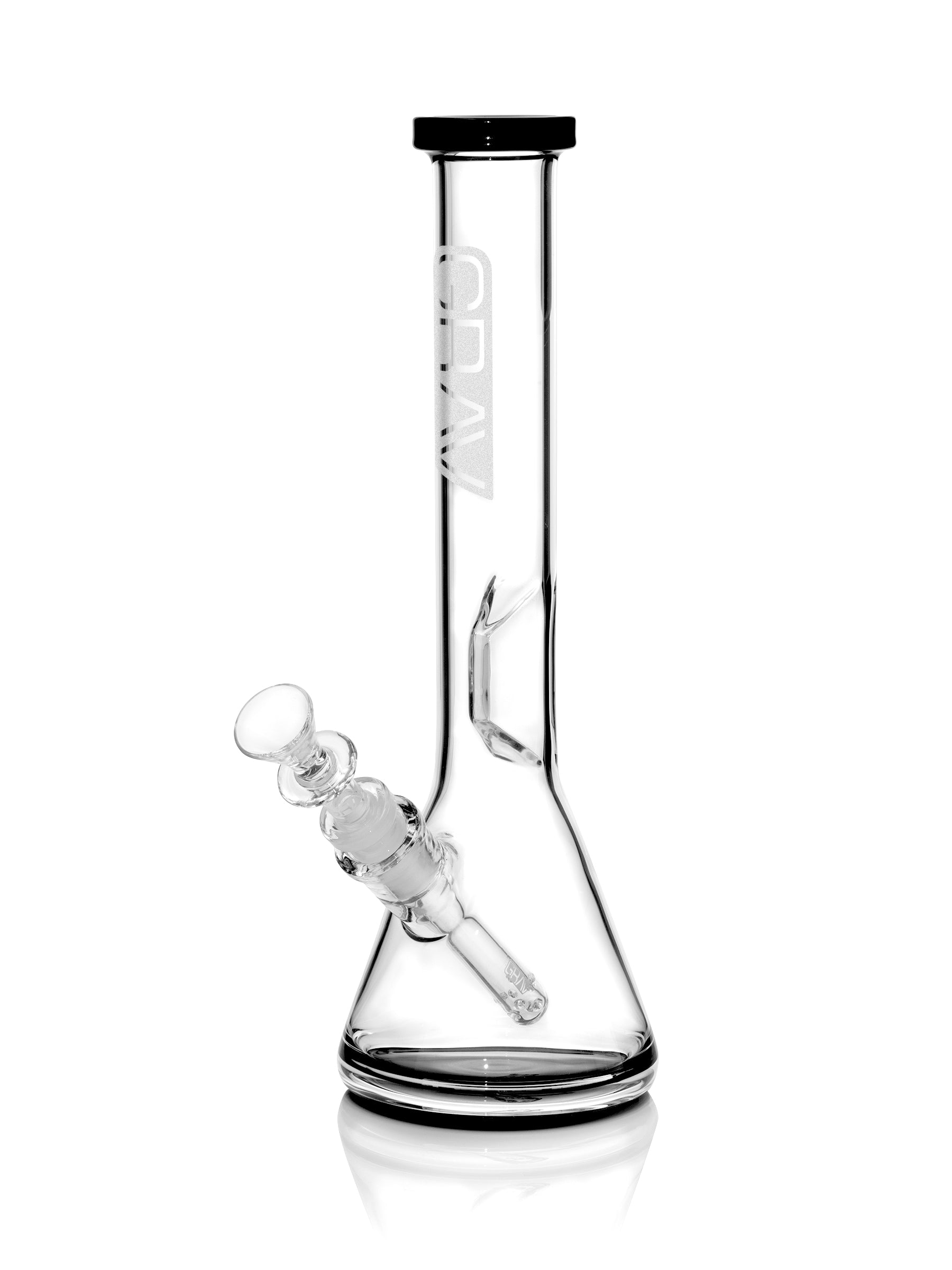 Elevate Your Hits with the GRAV Black Accent Beaker Water Pipe