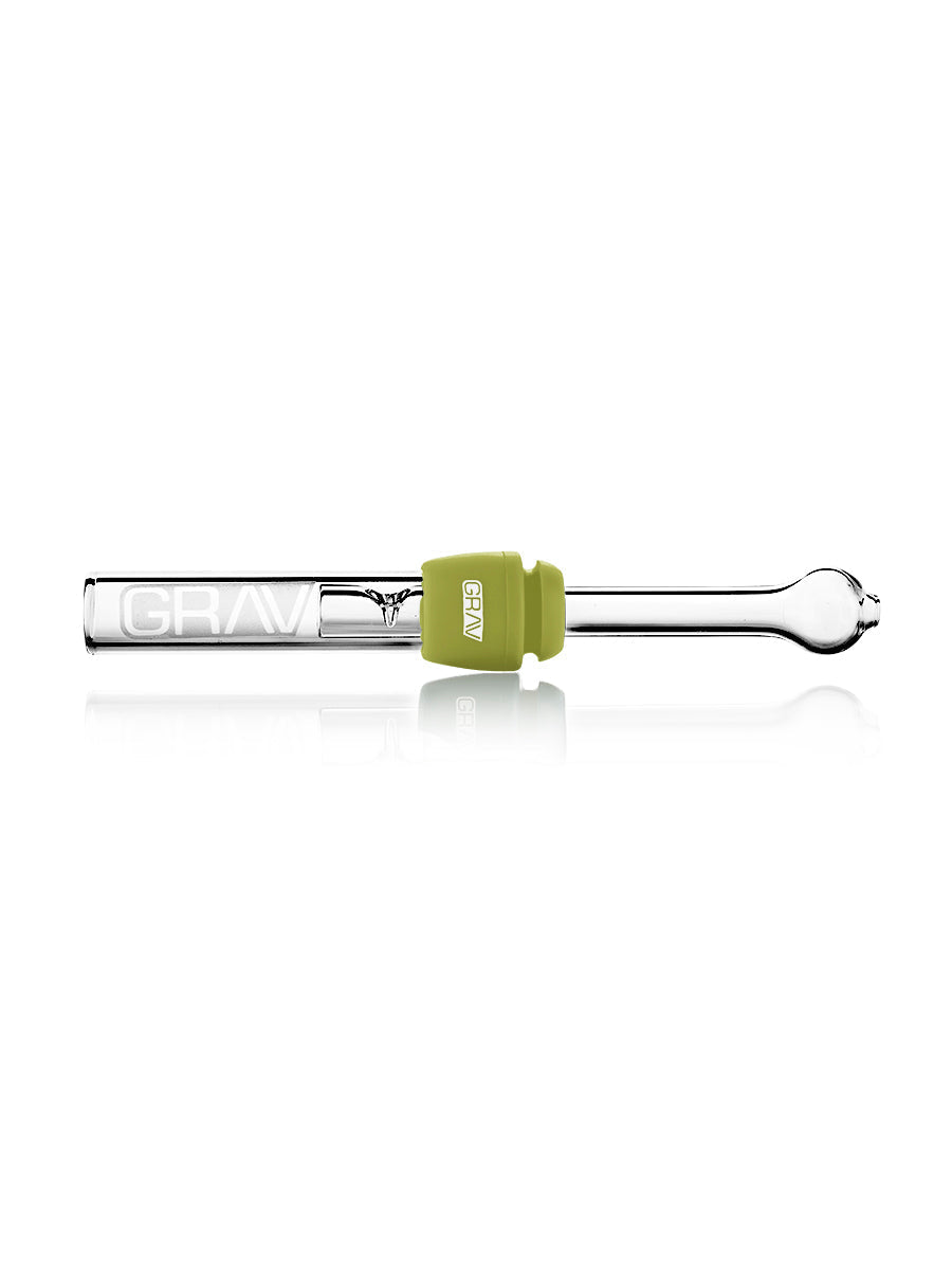 Elevate Your Sessions with the GRAV Glass Blunt and Silicone Grommet - Avocado Green