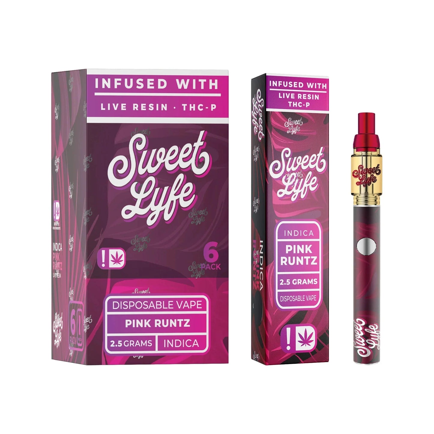 Experience Bliss with Pink Runtz Disposable Vape Pen for Relaxation - 6 Pack