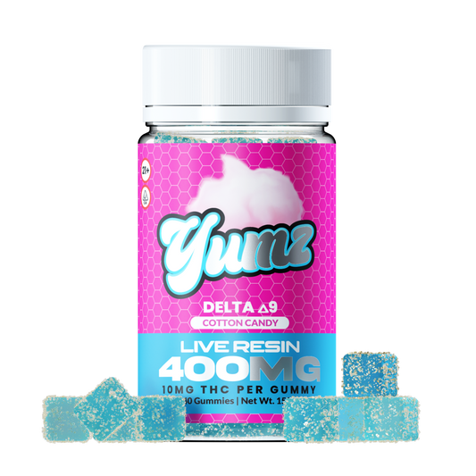 Experience Carnival Bliss with Delta-9 THC Cotton Candy Gummies!