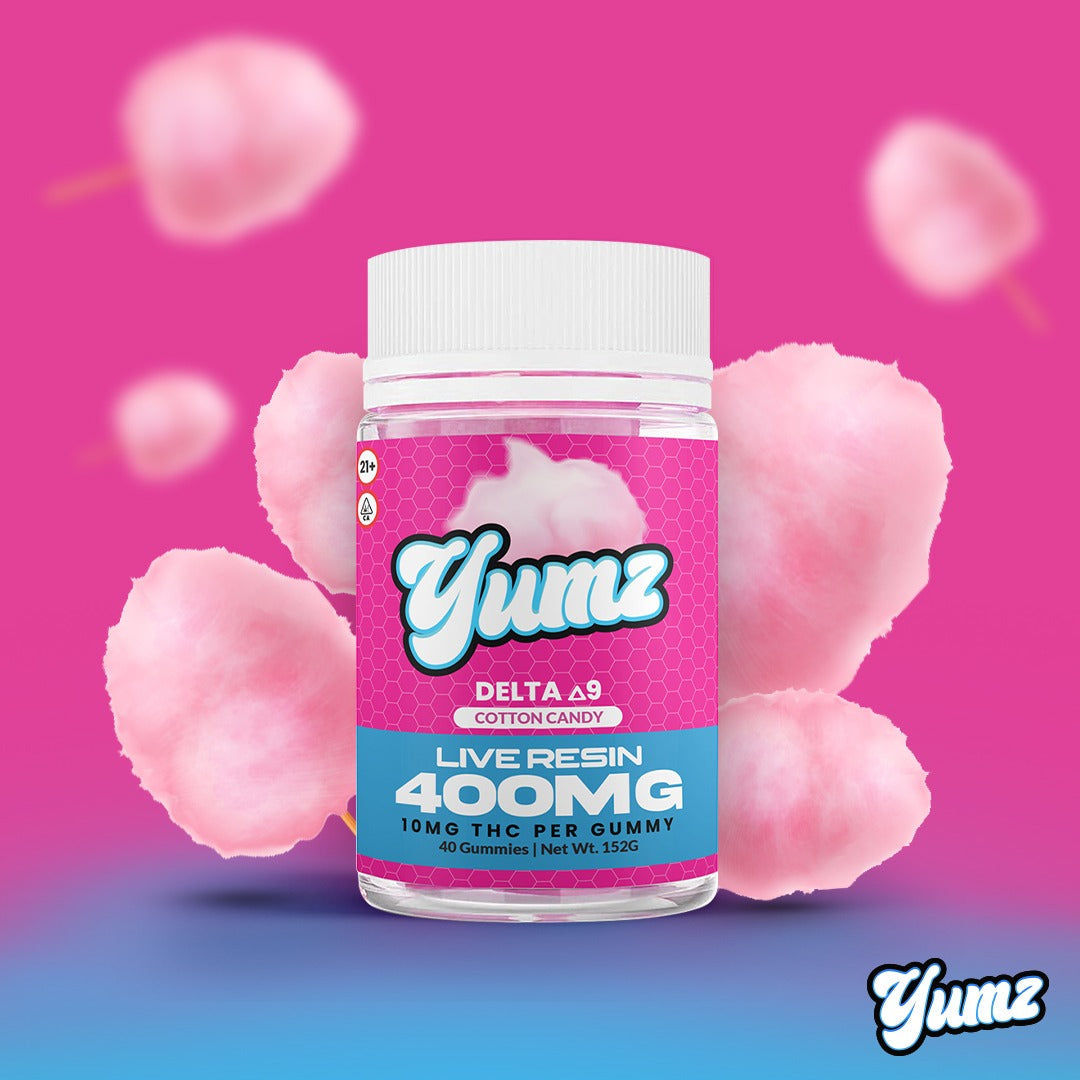 Experience Carnival Bliss with Delta-9 THC Cotton Candy Gummies!