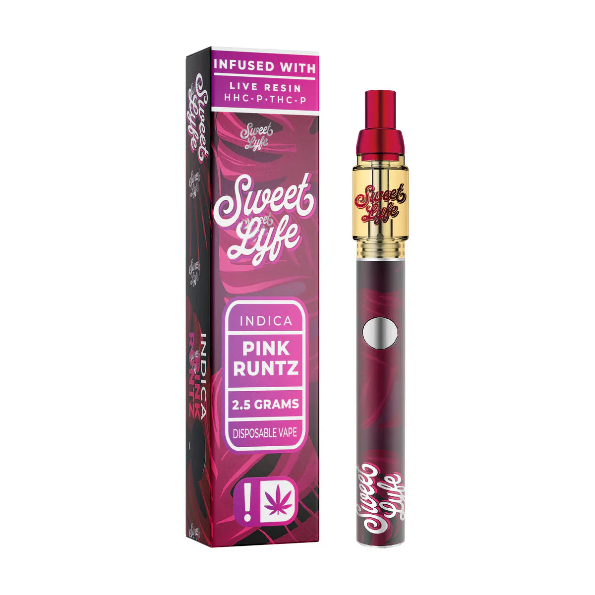 Experience Flavorful Bliss with Sweet Lyfe Pink Runtz Vape Pen - One Pack