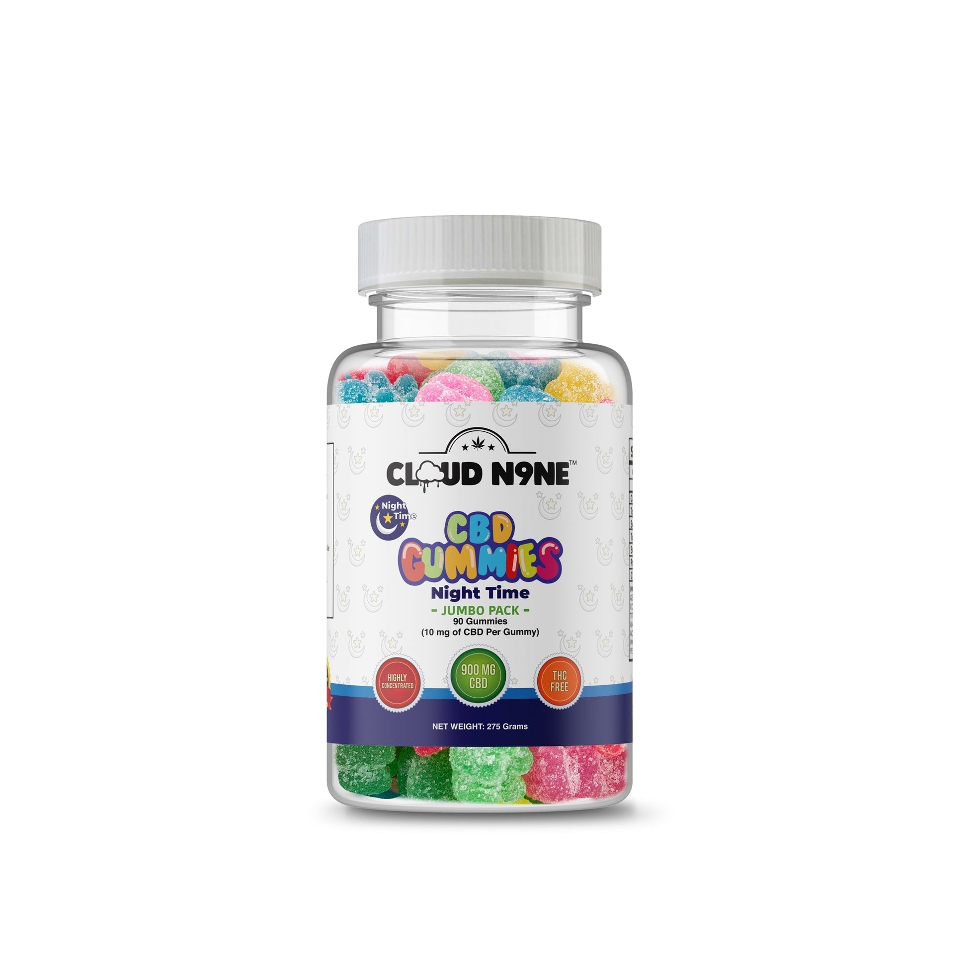 Cloud N9ne CBD Gummies: Nighttime - 90 Pack - 900mg CBD