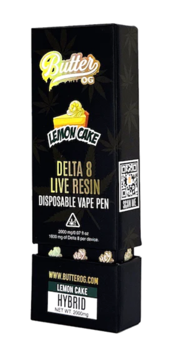 Experience Flavor Bliss with Butter OG Delta Live Resin Disposable Vape - One Pack