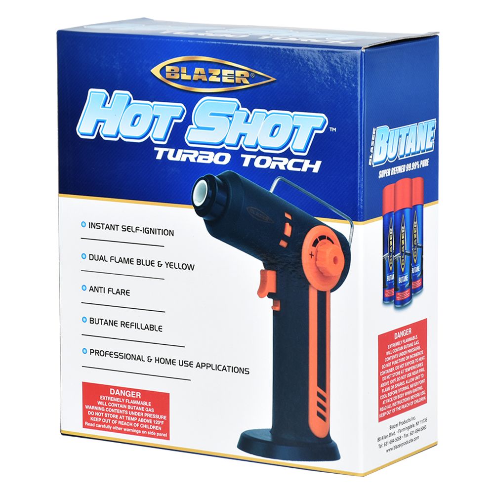 Blazer Hot Shot Turbo Torch Lighter | 7.75"