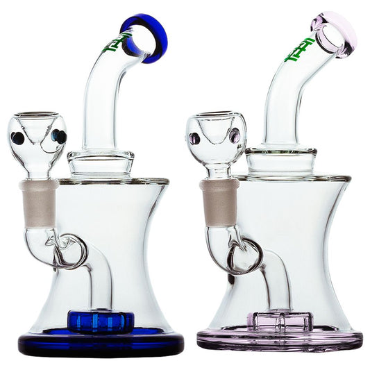 Hemper Hourglass V2 Glass Water Pipe - 7" / 14mm F