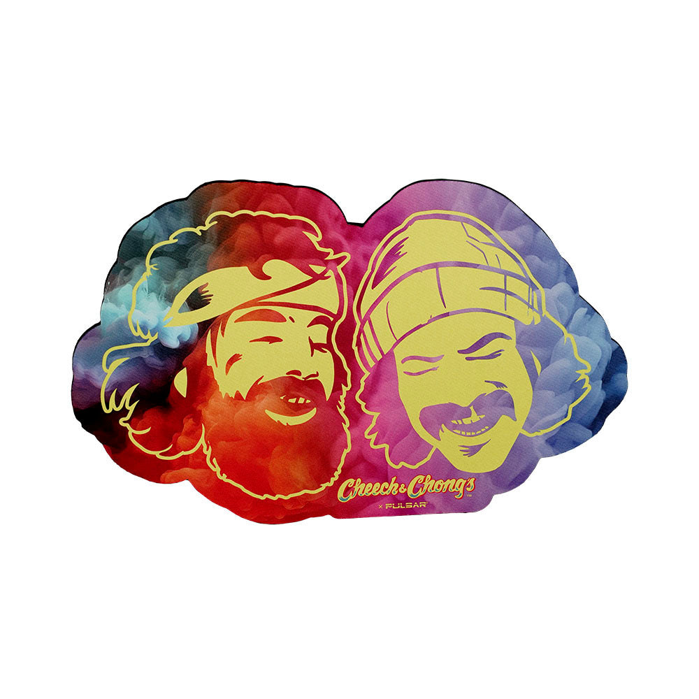 Cheech & Chong's x Pulsar DabPadz - Smoke / Diecut / 15" x 9.5"