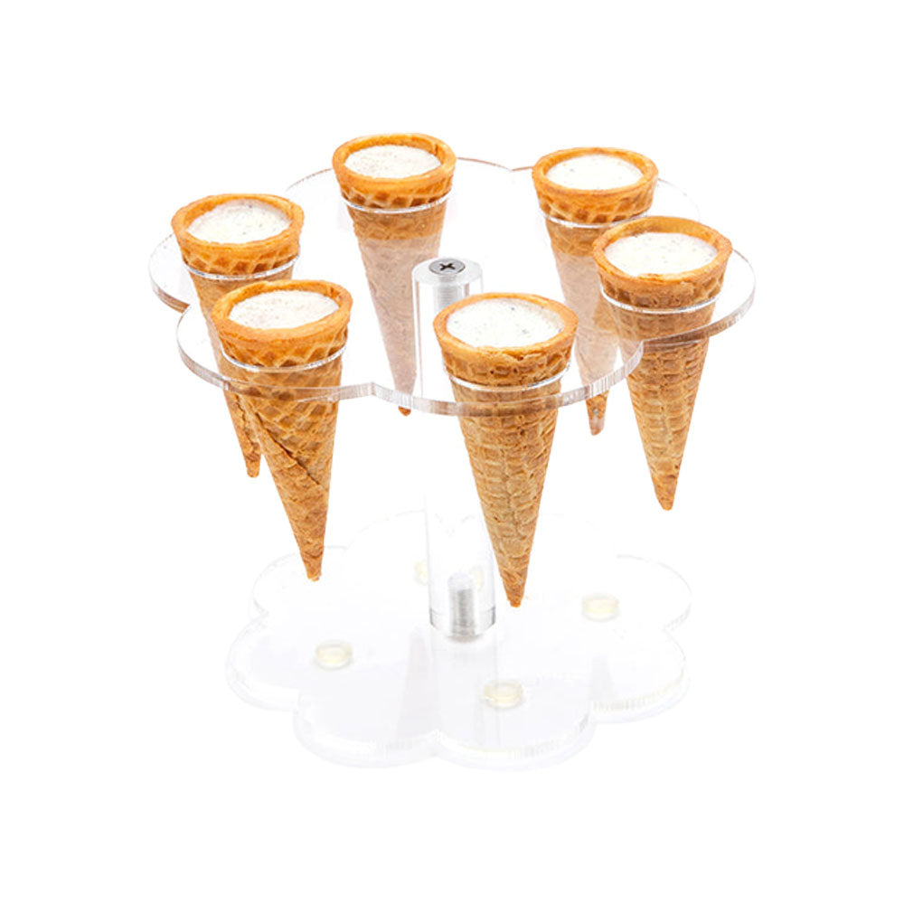 Ice cream cones filled with creamy Delta-8 THC in Baked Bags mini ice cream delights