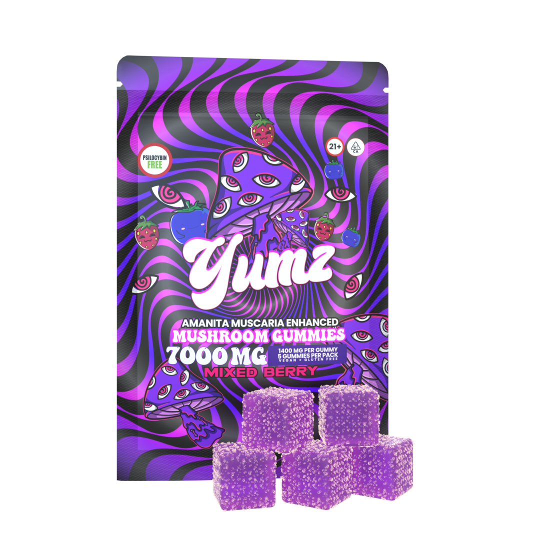 Indulge in YUMZ Mixed Berry Mushroom Gummies for a Flavor Explosion