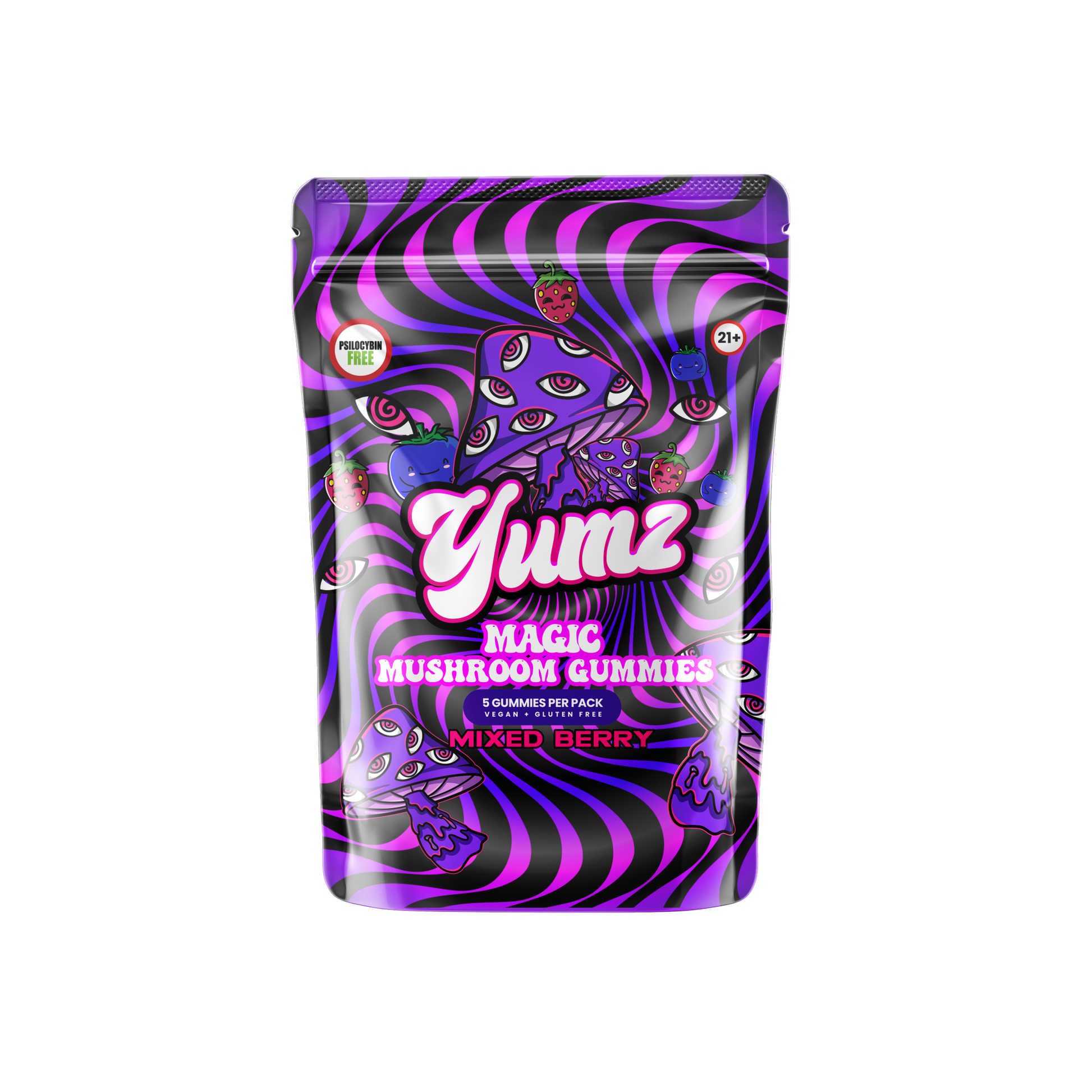 Indulge in YUMZ Mixed Berry Mushroom Gummies for a Flavor Explosion