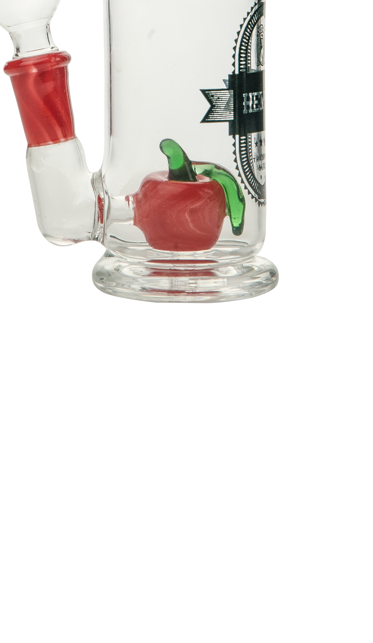 Colorful Glass Water Pipe with Tomato Chamber for the Hemper Apple Cider Bong