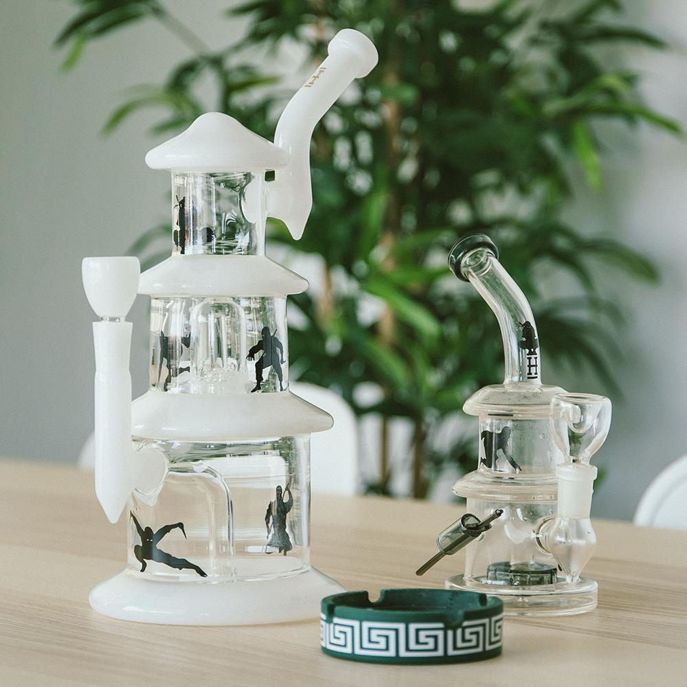 Unleash Big Dabs with the XL Hemper Ninja Rig Double Percolator