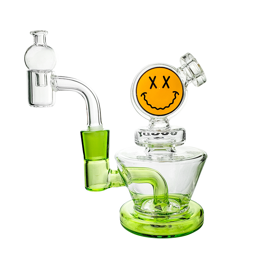 Unleash Flavor with Goody Glass Mini Rigs for Big Hits - Slime Green