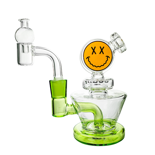 Unleash Flavor with Goody Glass Mini Rigs for Big Hits - Slime Green