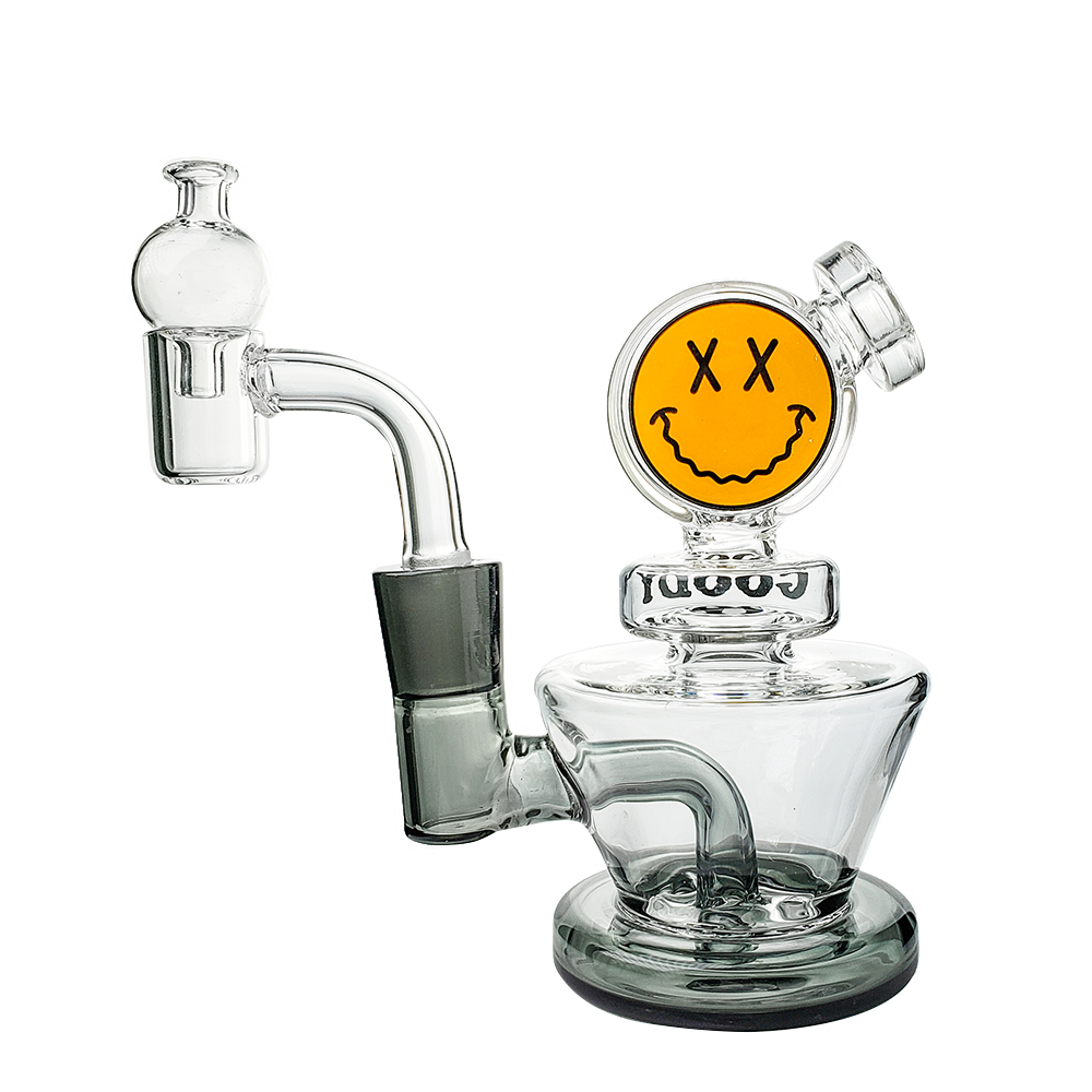 Unleash Flavor with Goody Glass Mini Rigs for Big Hits - Transparent Black