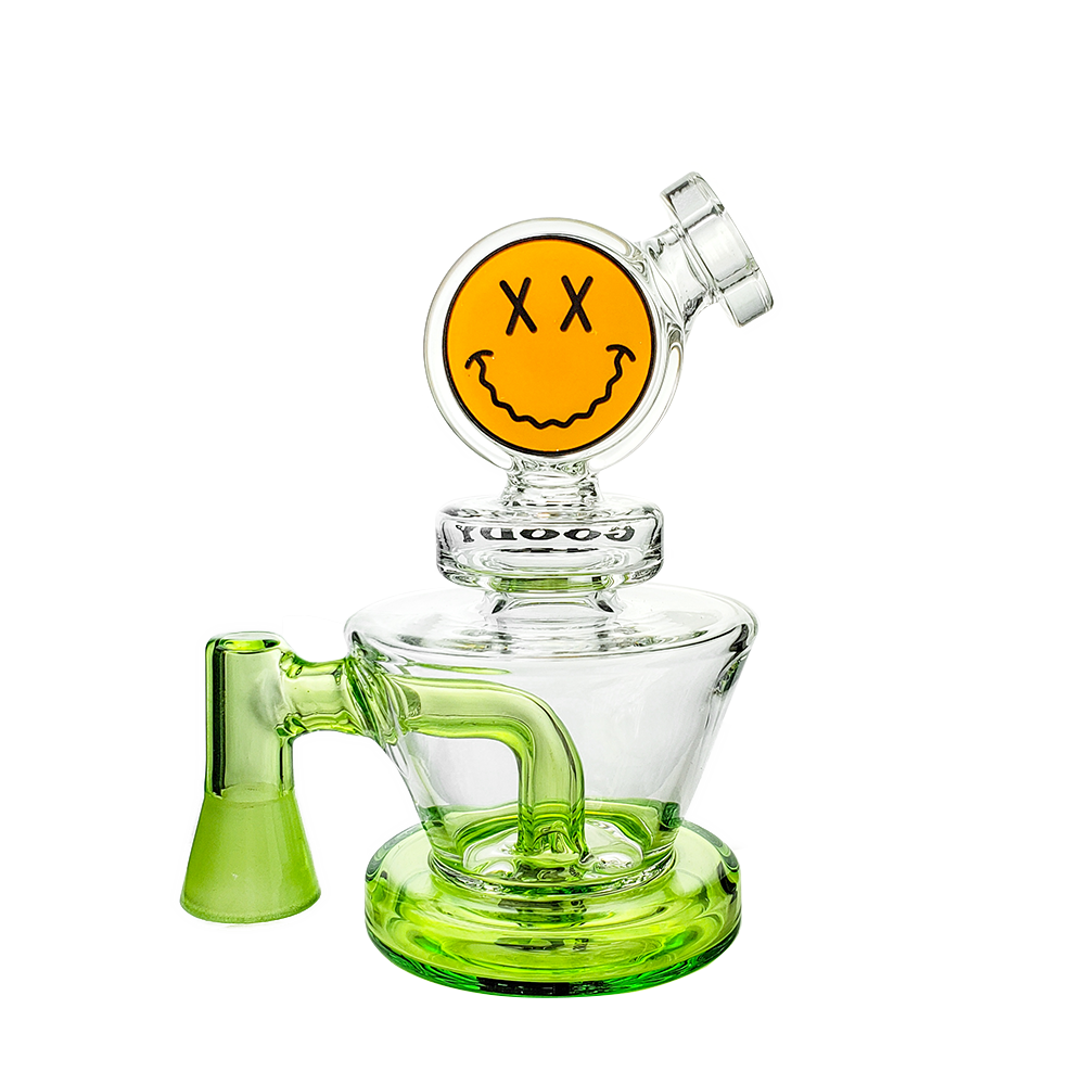 Unleash Flavor with Goody Glass Mini Vape Rigs for Big Face Hits! - Slime Green