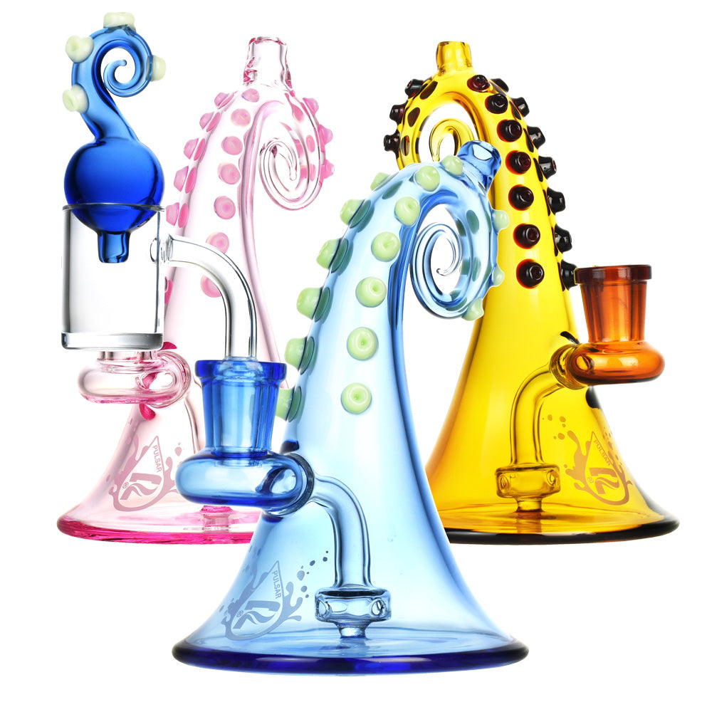 Vibrant Borosilicate Glass Rig with Carb Cap - Colors Vary Buy Delta 8