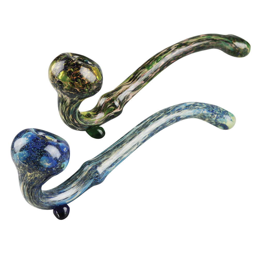 Vibrant Fumed Sherlock Glass Pipe for Herbal Enjoyment