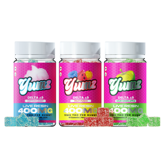 YUMZ Delta 9 THC Gummies: Indulge in Cotton Candy Bliss and Relaxation!